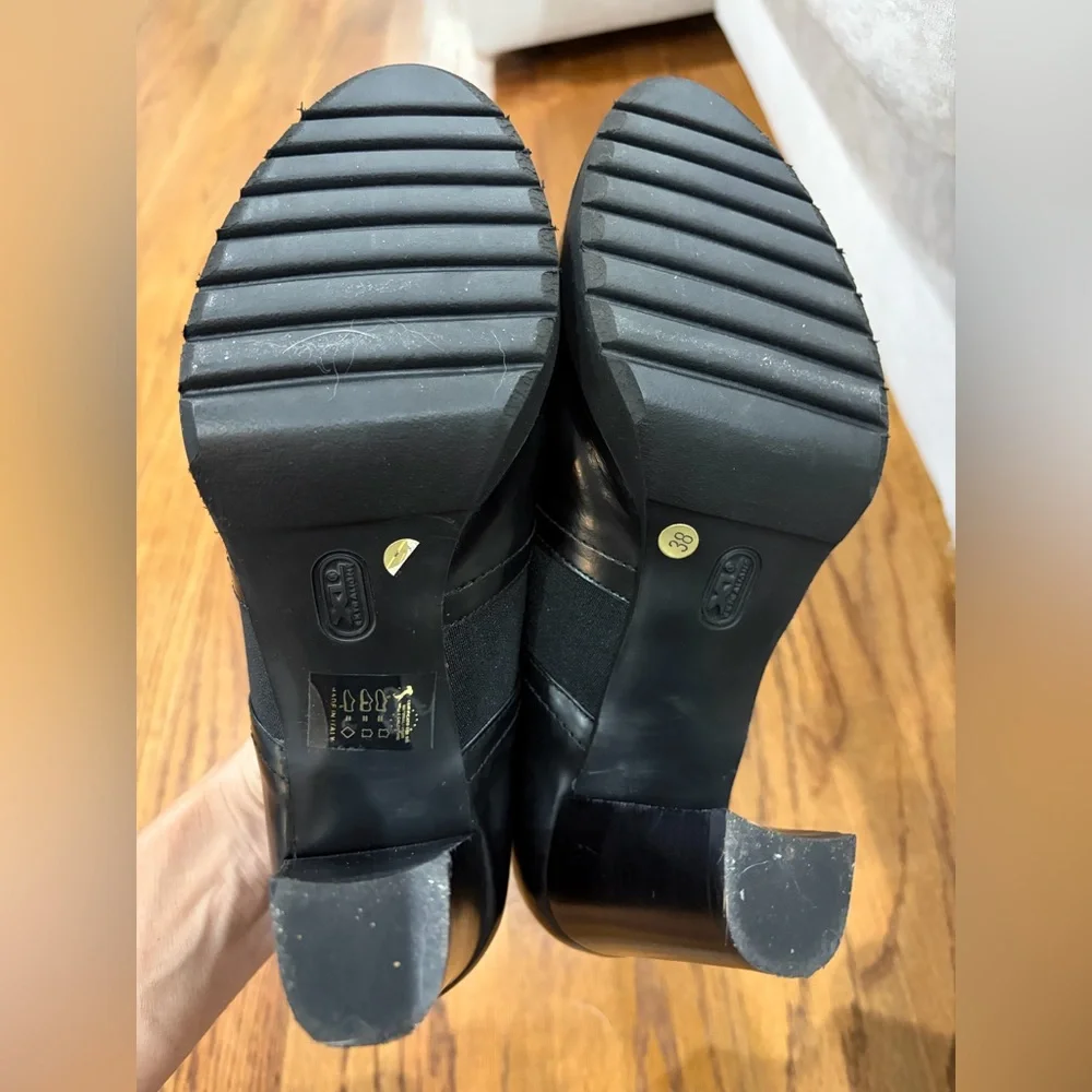 Black Block Heels - Picture 6 of 8